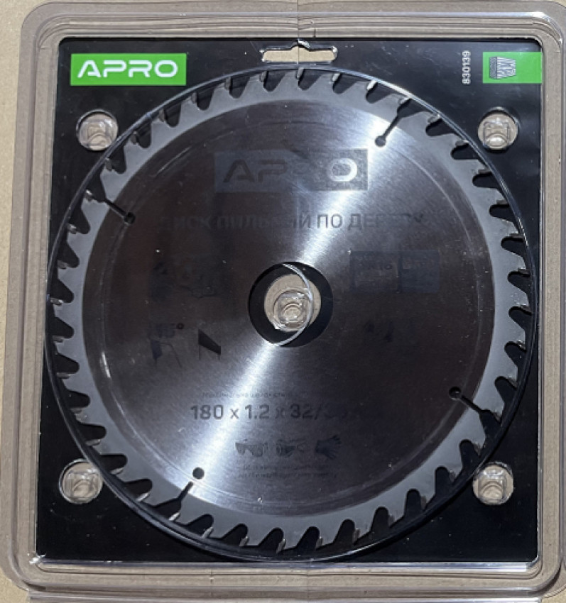Диск пильний по дереву 180х32(30)х40Т APRO-830139