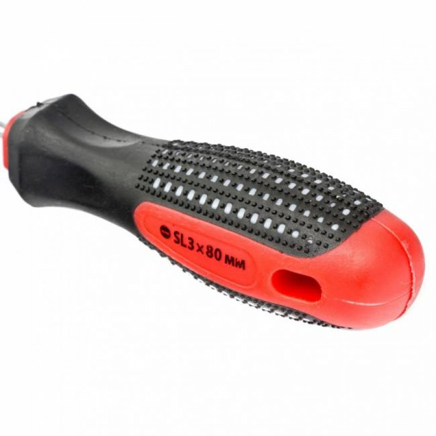 Викрутка Fusion SL3.0 х 80 мм, CrV, трикомпонентна рукоятка "anti slip", MTX-114069