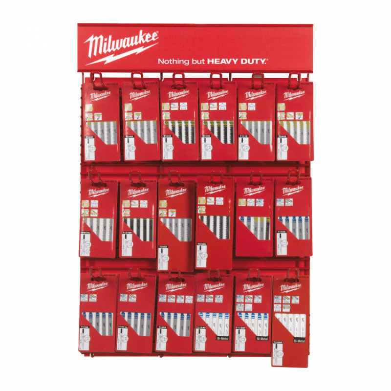 Полотна для лобзиків на дисплеї RED RACK MILWAUKEE (18 наборів)-4932352648