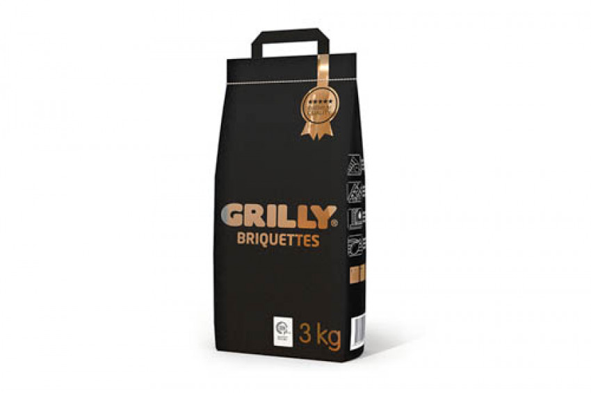 Брикети деревновугільні 3кг Premium Grilly-GR-65189