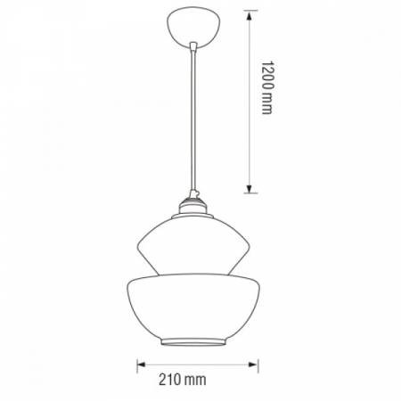 Світильник підвісний HARMONY-2 мідь титановий.-021 017 0002