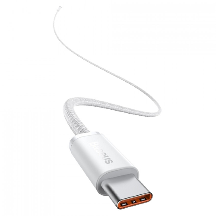 Кабель Baseus Dynamic Type-C для Type-C 100W 1M Білий (CALD000202)-