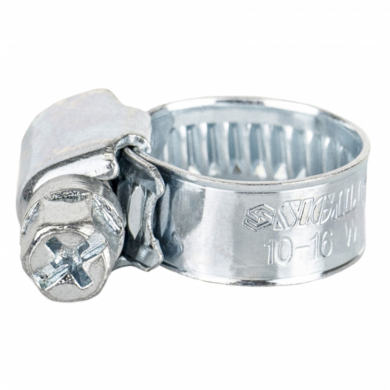Хомут черв'ячний оцинкований 9мм D10-16мм 25шт Sigma (2511011)-2511011