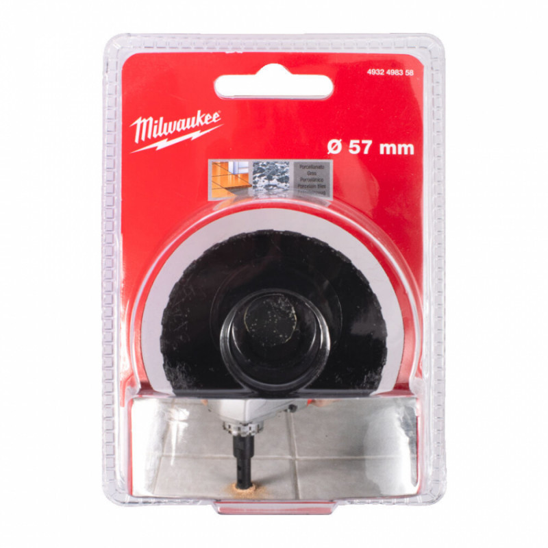 Коронка алмазна Diamond Max MILWAUKEE M14, діаметр 57мм (сухе свердління)-4932498358