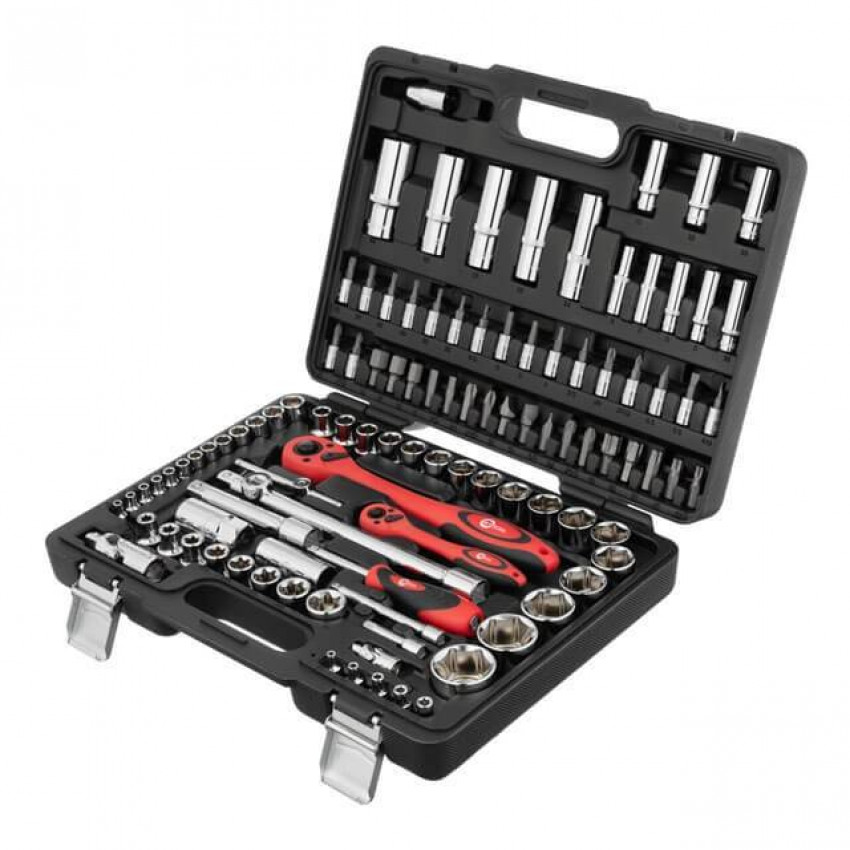 Набір інструментів професійний 1/2 "& 1/4", 108од., , Cr-V INTERTOOL ET-6108-ET-6108
