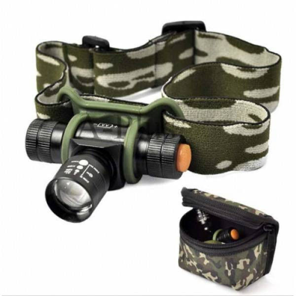 Ліхтарик (ліхтар) акумуляторний налобний Police 6660-XPE-BL-6660-XPE920000W