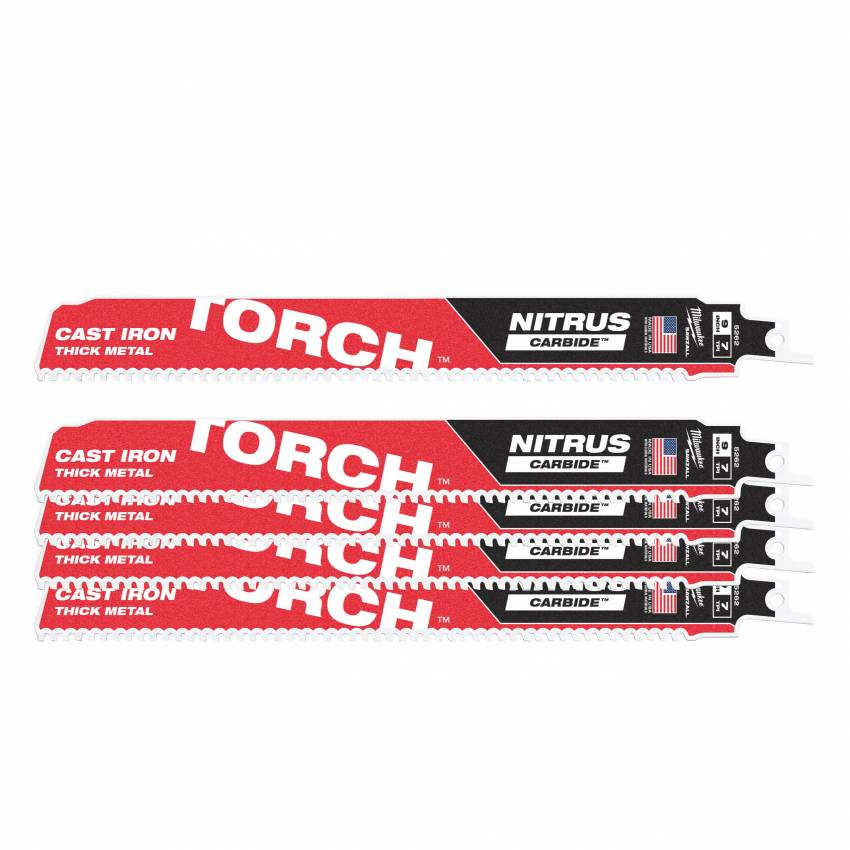 Полотно для шаб. пилки THE TORCH CARBIDE NITRUS MILWAUKEE, 230x3, 6мм, (5шт)-48005562