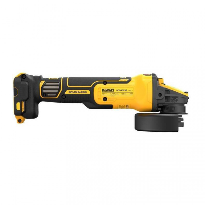 Шліфмашина кутова - болгарка акумуляторна безщіткова DeWALT DCG409VSNT-DCG409VSNT