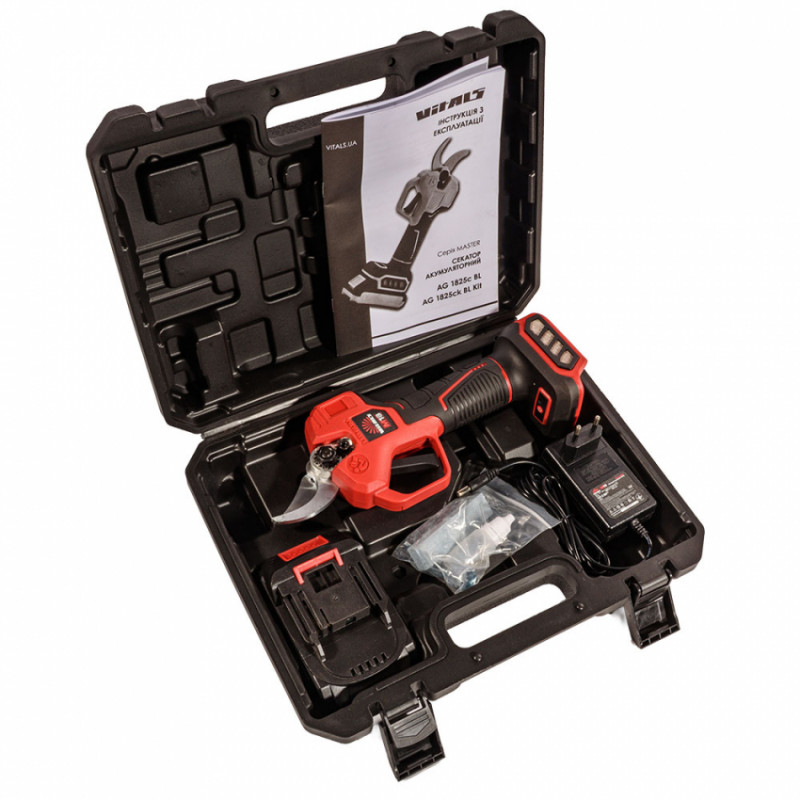 Секатор акумуляторний Vitals Master AG 1825ck BL Kit-235297