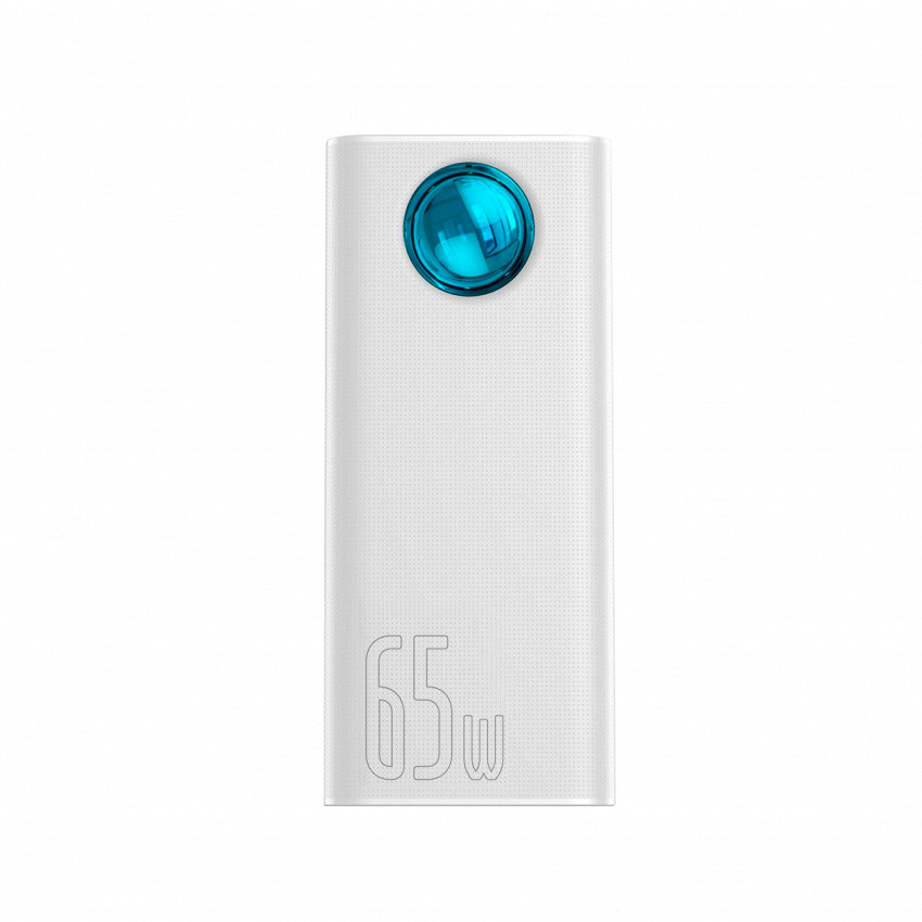 Зовнішній акумулятор Baseus Amblight Digital Display 65W 30000mAh Білий (PPLG000102)-