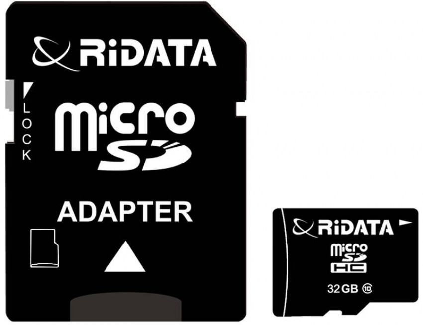 Карта пам'яті RiDATA microSDHC 32GB Class 10 SD адаптер-FF955226