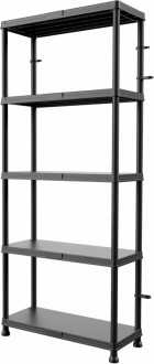 Система стелажів QBRICK 74, стелажі для зберігання в майстерні, 5 полиці, 100 кг-[articul]