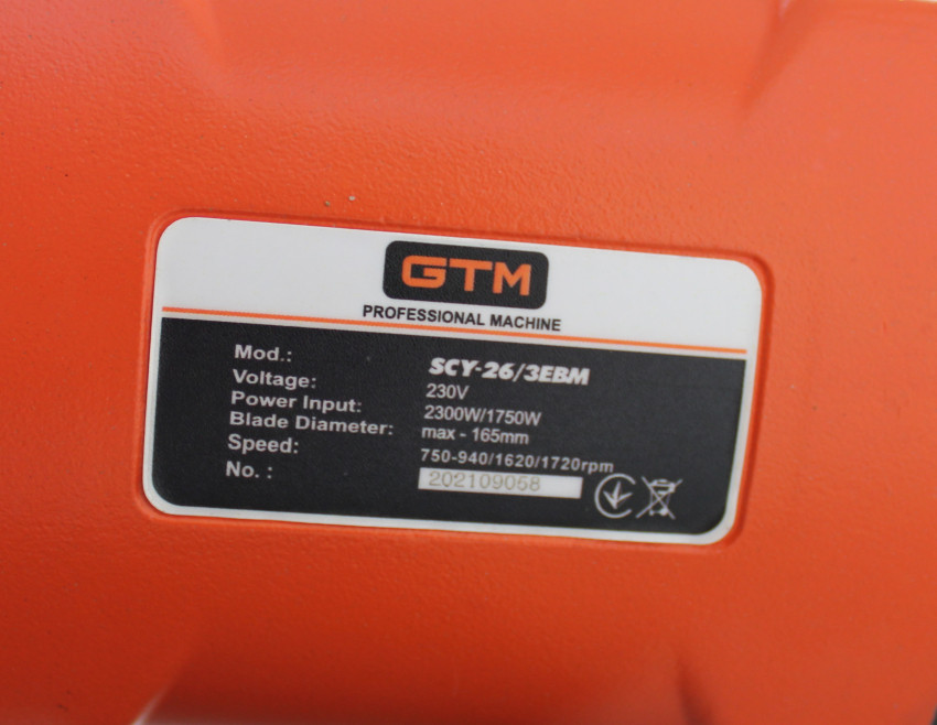 Дриль алмазного буріння GTM SCY-26/3EBM ручний в кейсі-SCY-26/3EBM