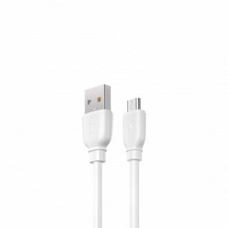 Кабель Remax Suji Pro USB 2.0 to microUSB 2.4A 1M Білий (RC-138m-w)-[articul]