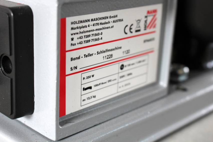 Верстат шліфувальний тарельчато-стрічковий Holzmann BT 46ECO-BT46ECO_230V