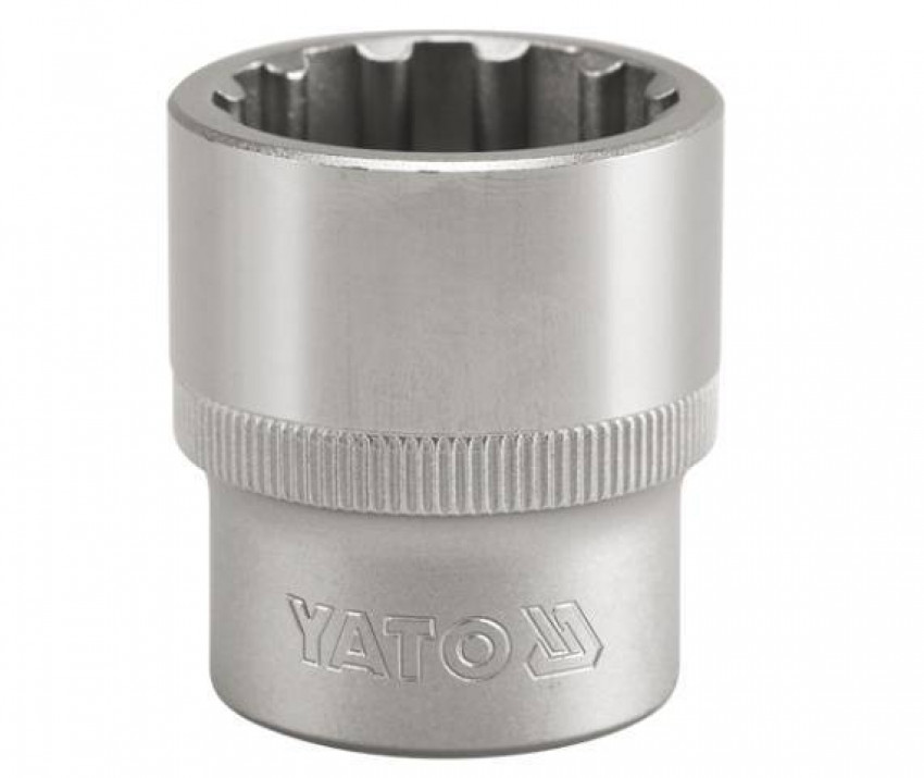 Головка Spline YATO із квадр. 1/2", M=23 мм, L=38 мм [10/50/100]-YT-1475