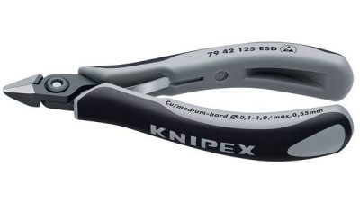 Прецизійні кусачки бокові для електроніки KNIPEX 79 42 125 ESD-[articul]