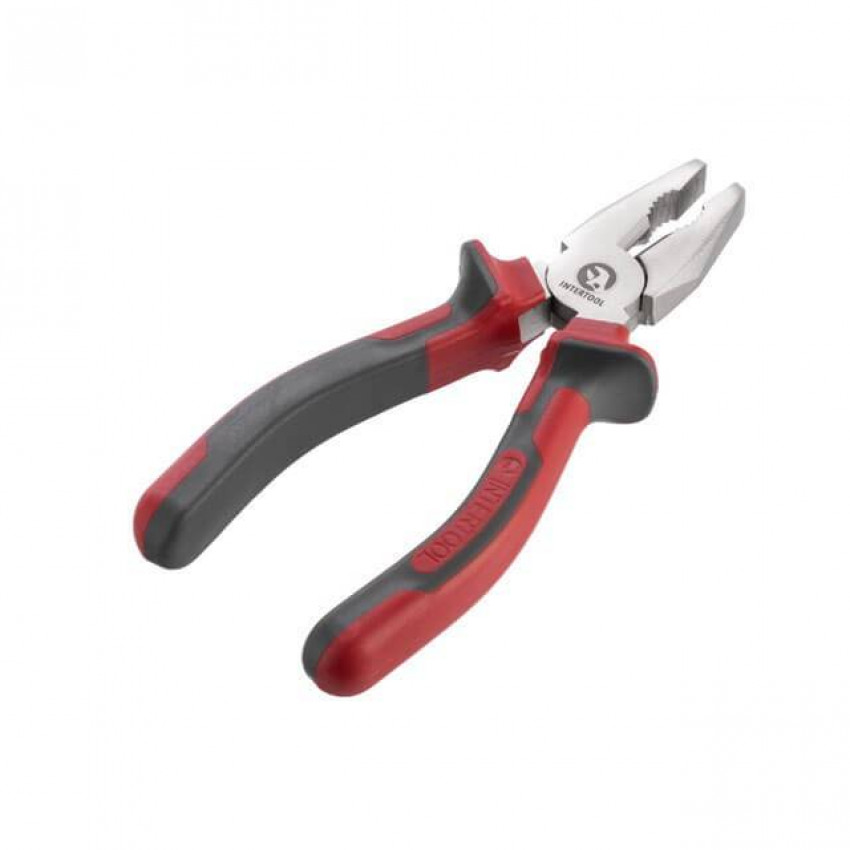 Плоскогубці 160 мм, С55 INTERTOOL HT-0104-HT-0104