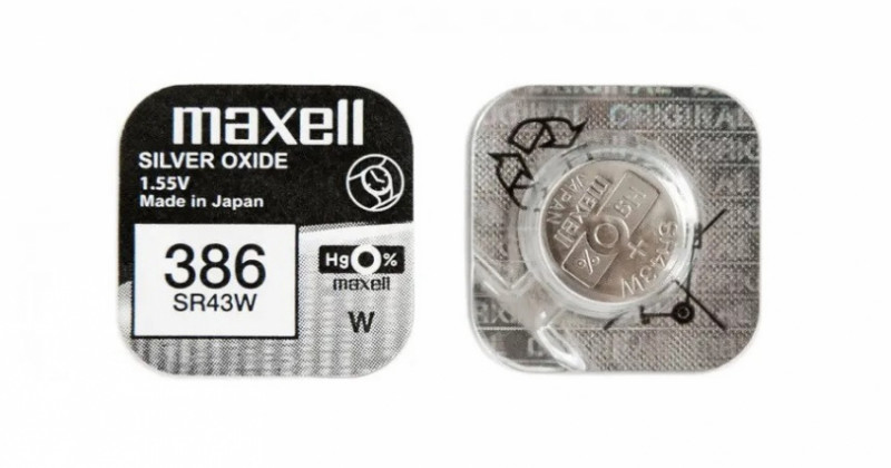 Срібно-оксидна батарейка Maxell "таблетка" SR43W 1шт/уп-18288700