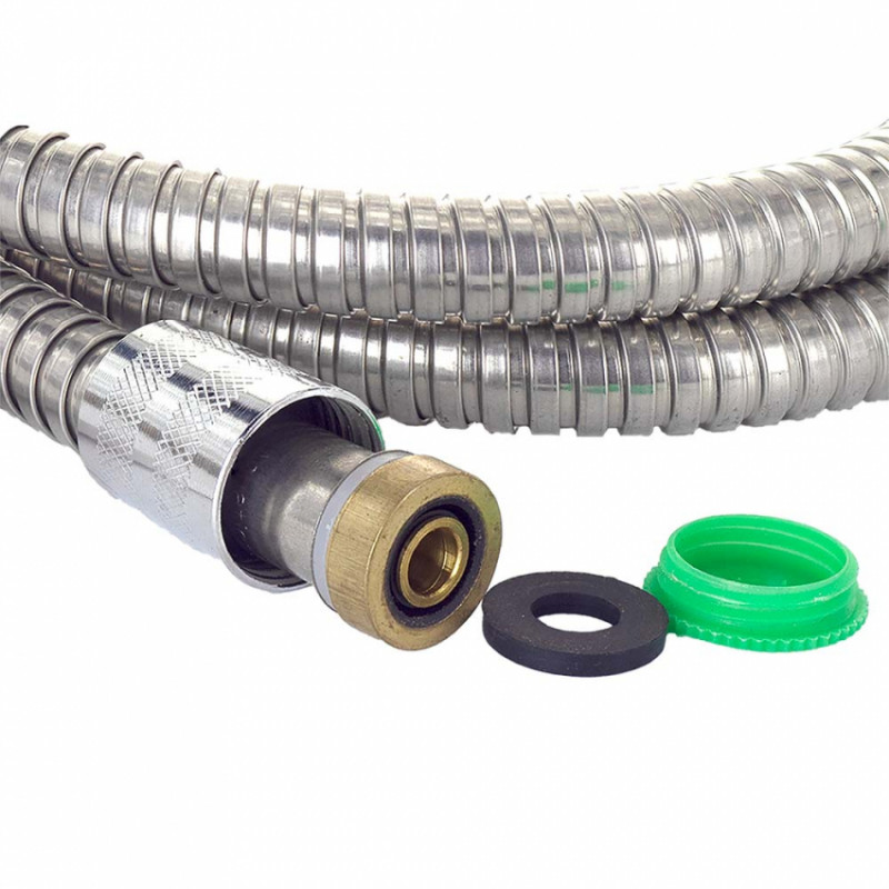 Шланг для душа 1/2" SS з підшипником 175см AQUATICA XB-9376 (9792042)-9792042