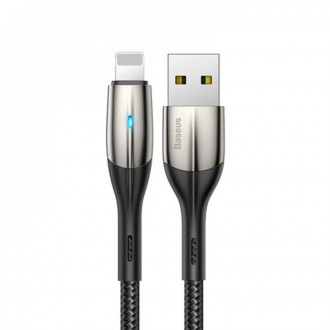 Кабель Baseus Horizontal USB 2.0 to Lightning 1.5A 2M Чорний (CALSP-C01)-[articul]