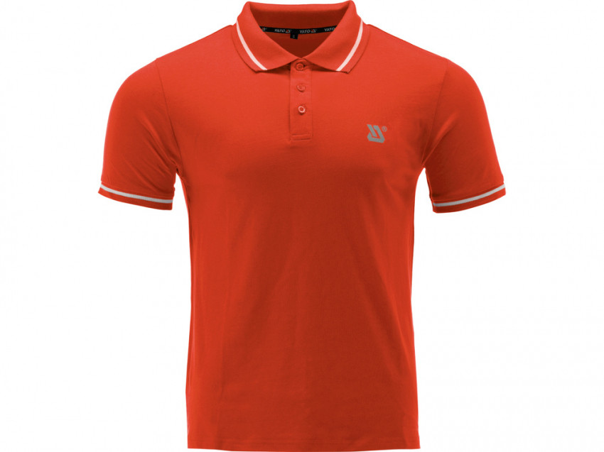 Футболка ПОЛО оранжева YATO, розм. 3XL/ вис- 82 см х шир- 65 см, 100%- бавовна [40]-YT-78617