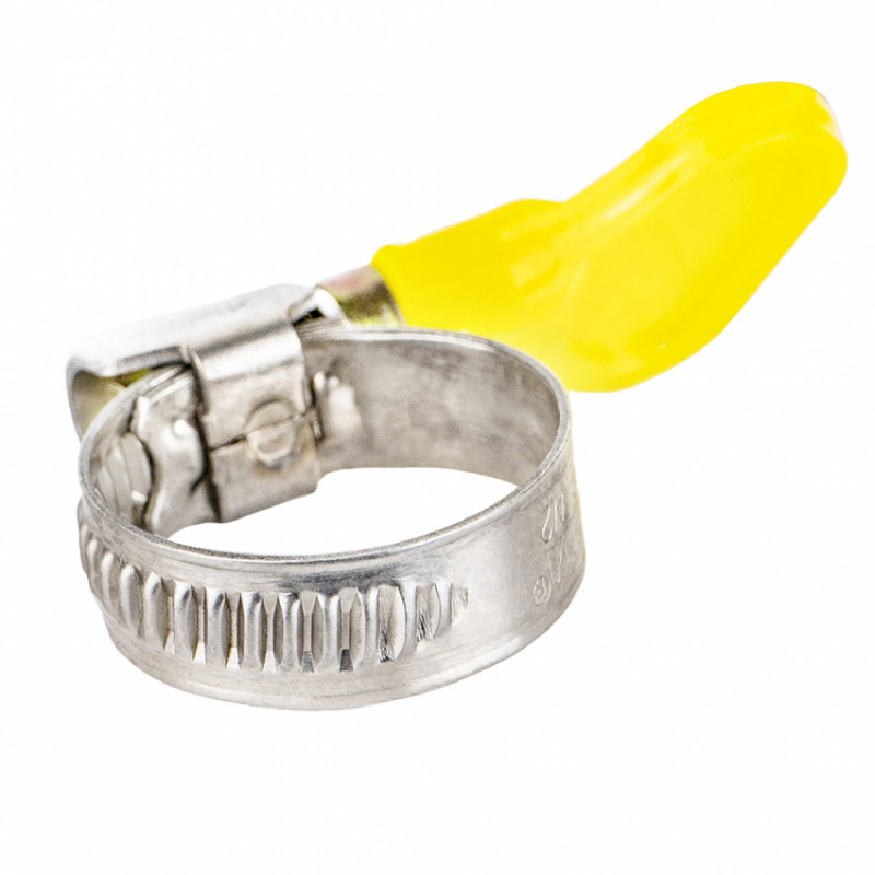 Хомут черв'ячний нержавіючий з метеликом 9мм D12-22мм 25шт Sigma (2512031)-2512031