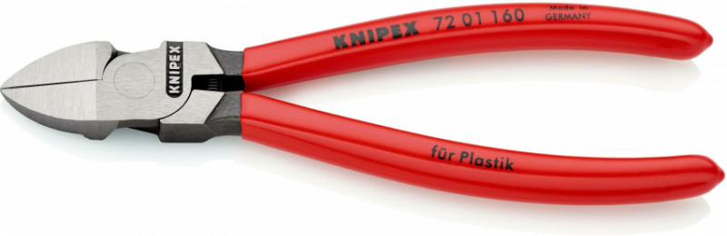 Кусачки бокові для пластмаси KNIPEX 72 01 160 SB-72 01 160 SB