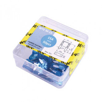 Запобіжники (плоскі міні 15А) (50шт) WTE-[articul]