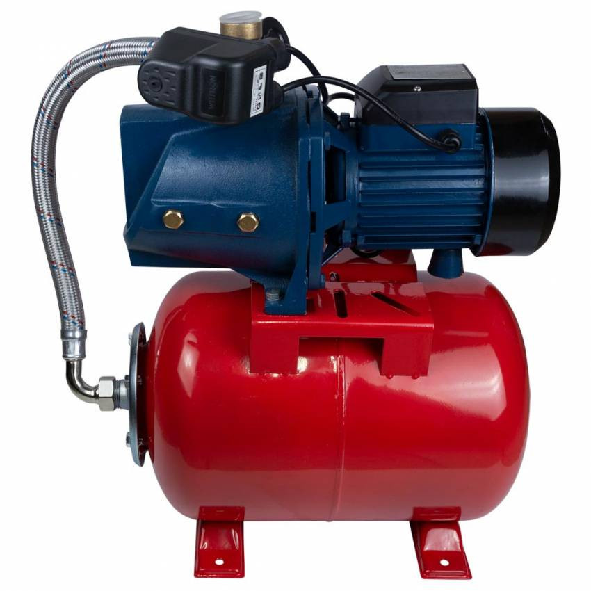 Станція 0,75кВт Hmax 40m Qmax 80л/хв (самовсмоктуючий насос) 24л Україна Wetron (775033/24)-775033/24
