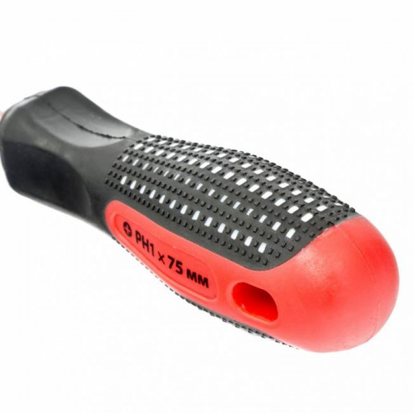Викрутка Fusion Ph1 х 75 мм, CrV, трикомпонентна рукоятка "anti slip", MTX-114409