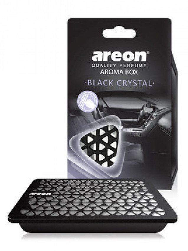 Ароматизатор AREON Aroma Box Чорний кристал банка (під сидіння)-077246