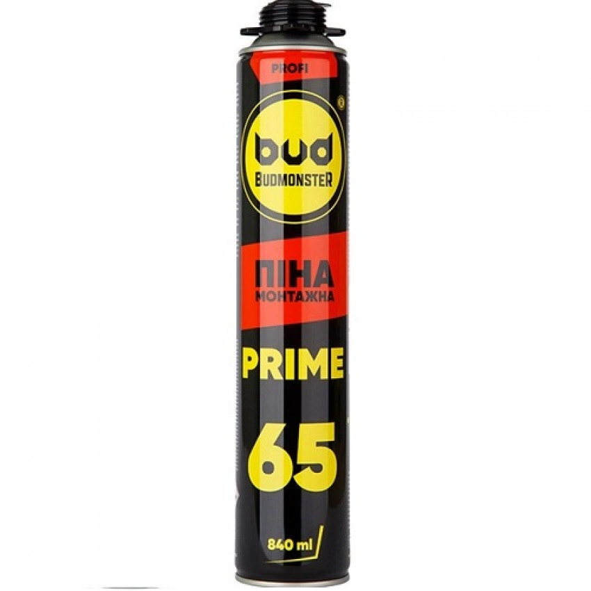 Піна професійна Budmonster Prime 65, 825 мл, 960 гр 1/12-BM--8321