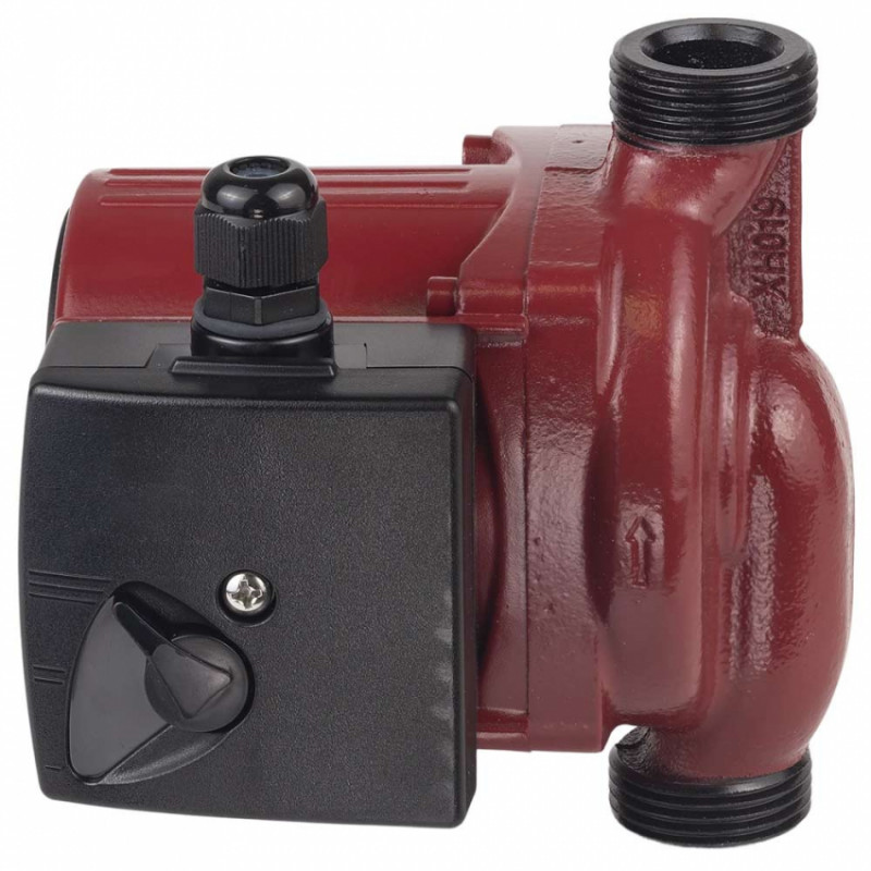 Насос циркуляційний 100Вт Hmax 6м Qmax 75л/хв Ø1" 130мм гайки Ø¾" AQUATICA (774131)-774131