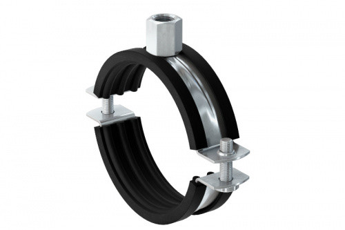 Хомут трубний 20-24мм (1/2'') М8/М10 з комб. гайкою APRO-PCC-01