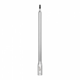 Головка торцева хромована 1/4'' MILWAUKEE подовжена з бітою Torx, T15-[articul]