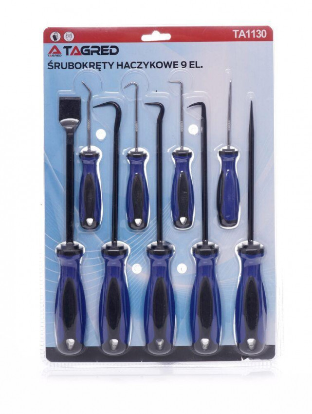 Набір викруток, гачки для ущільнювальних кілець TAGRED TA1130-TA1130