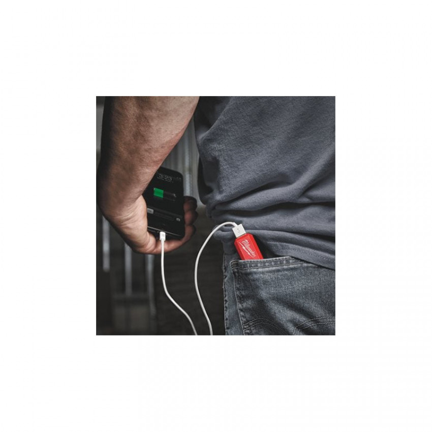 Повербанк 2,1А PPS-301 с зарядним пристроєм USB L4 MILWAUKEE 4932493335-4932493335