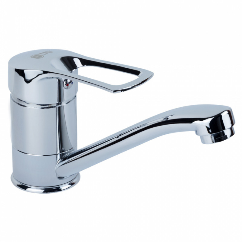 Змішувач s43 Ø40 для кухні гусак прямий 150мм на шпильці TAU SM-2B144C (9843120)-9843120