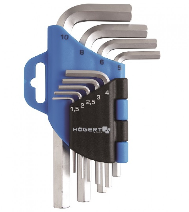 Набір шестигранних Г-подібних ключів HOEGERT 1.5 - 10 HT1W802-HT1W802