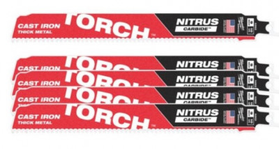 Полотно для шабельної пили TORCH CARBIDE NITRUS MILWAUKEE, 230/2,5 мм, (5шт), (метал)-[articul]