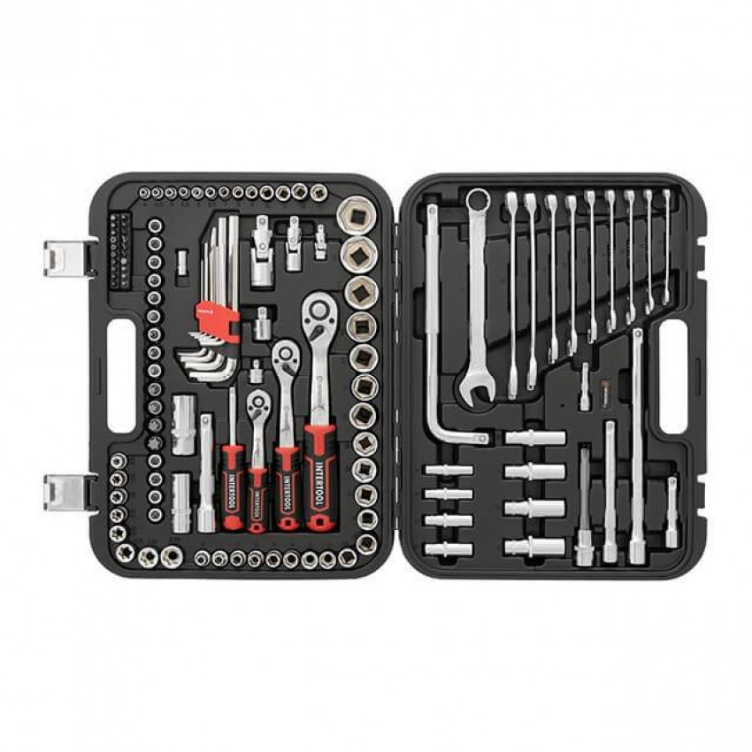 Набір інструментів 1/2 "& 3/8" & 1/4 ", 126ед., Cr-V STORM INTERTOOL ET-8126-ET-8126