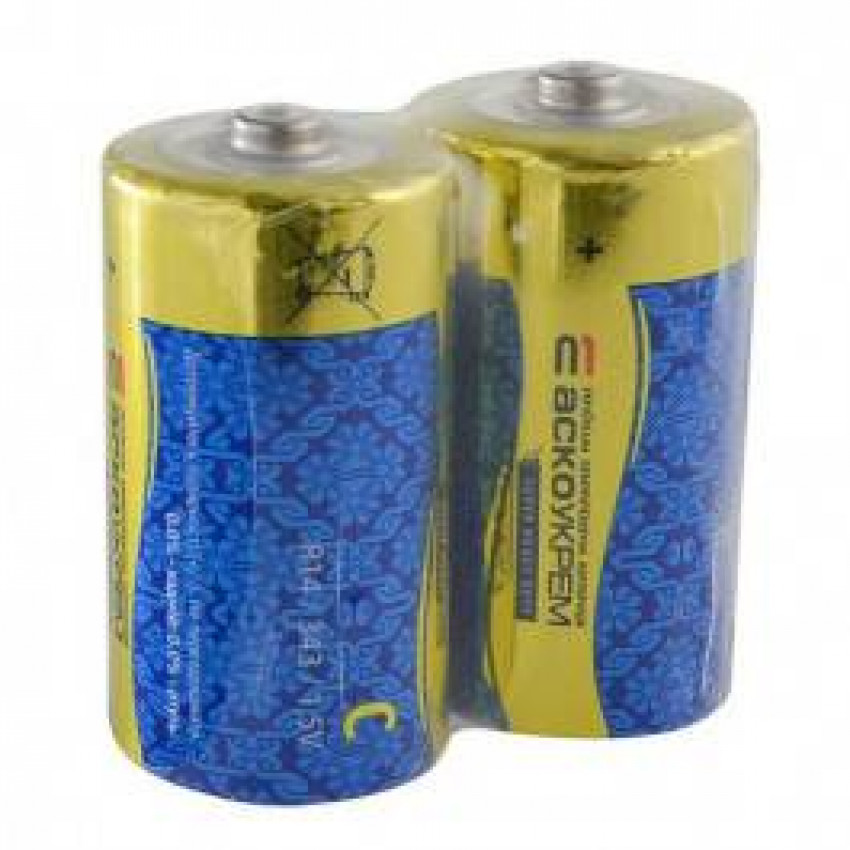 Батарейка сольова С.R14.SP2 (shrink 2) LR14-Аско.R14.SP2