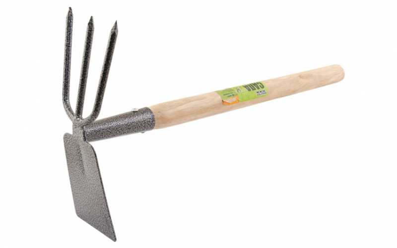 Сапа MASTERTOOL "Нептун" з подовженою дерев'яною ручкою 380х190х70 мм 14-6194-14-6194