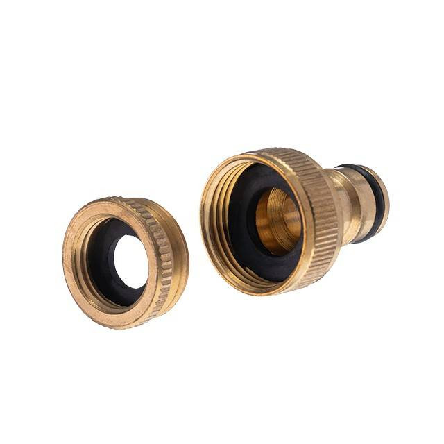 Адаптер латунний на конектор 1/2" із внутрішньою різьбою 1/2" та 3/4" STORM INTERTOOL GE-1210-GE-1210