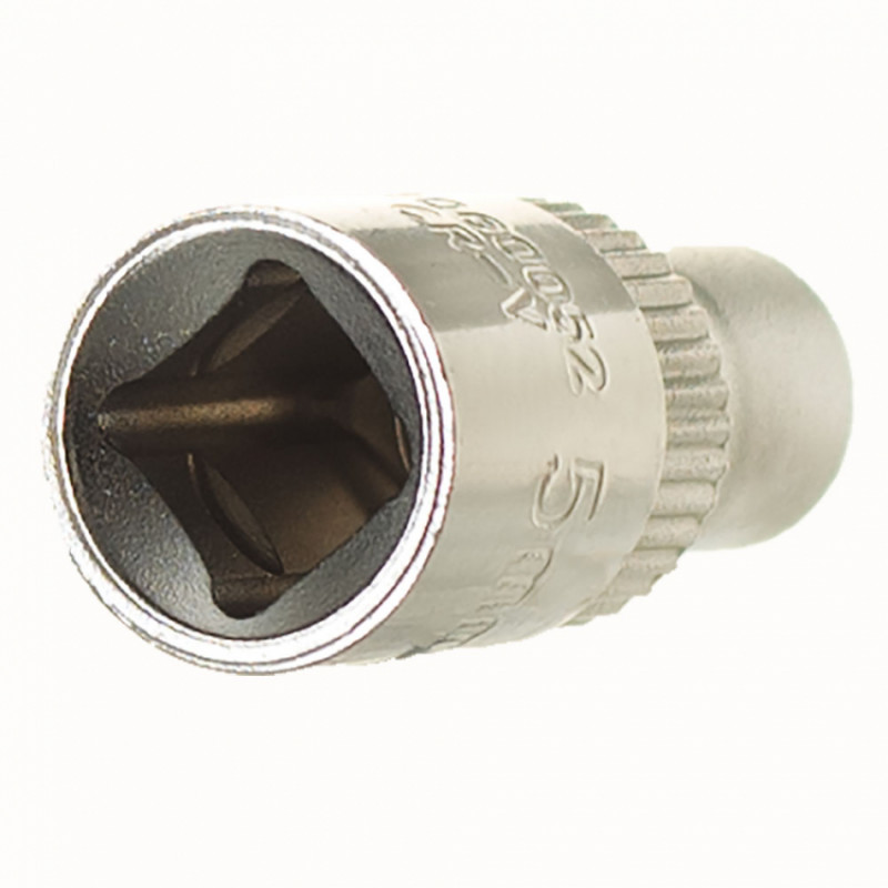 Насадка шестигранна коротка 1/4" 5мм CrV ULTRA (6060052)-6060052