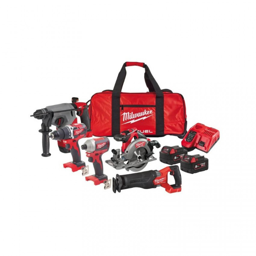 Набор инструментов Milwaukee M18 PP5B-502B BRUSHLESS POWER PACK IN2-4933479541