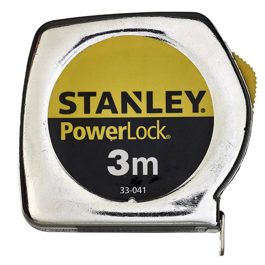 Рулетка вимірювальна Powerlock® довжиною 3 м, шириною 19 мм у пластмасовому корпусі STANLEY 0-33-041-0-33-041