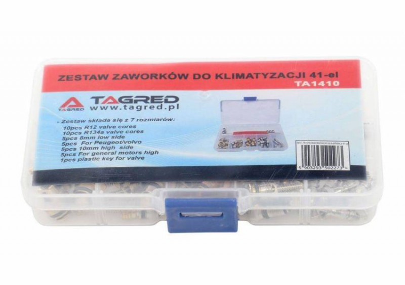 Комплект клапанів для автокондиціонера, 41 шт TAGRED TA1410-TA1410