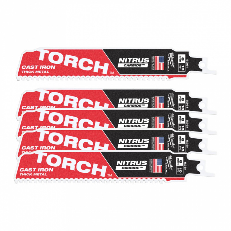 Полотно для шабельних пил TORCH CARBIDE NITRUS MILWAUKEE, 150х2,5мм, (5шт), (метал)-48476551